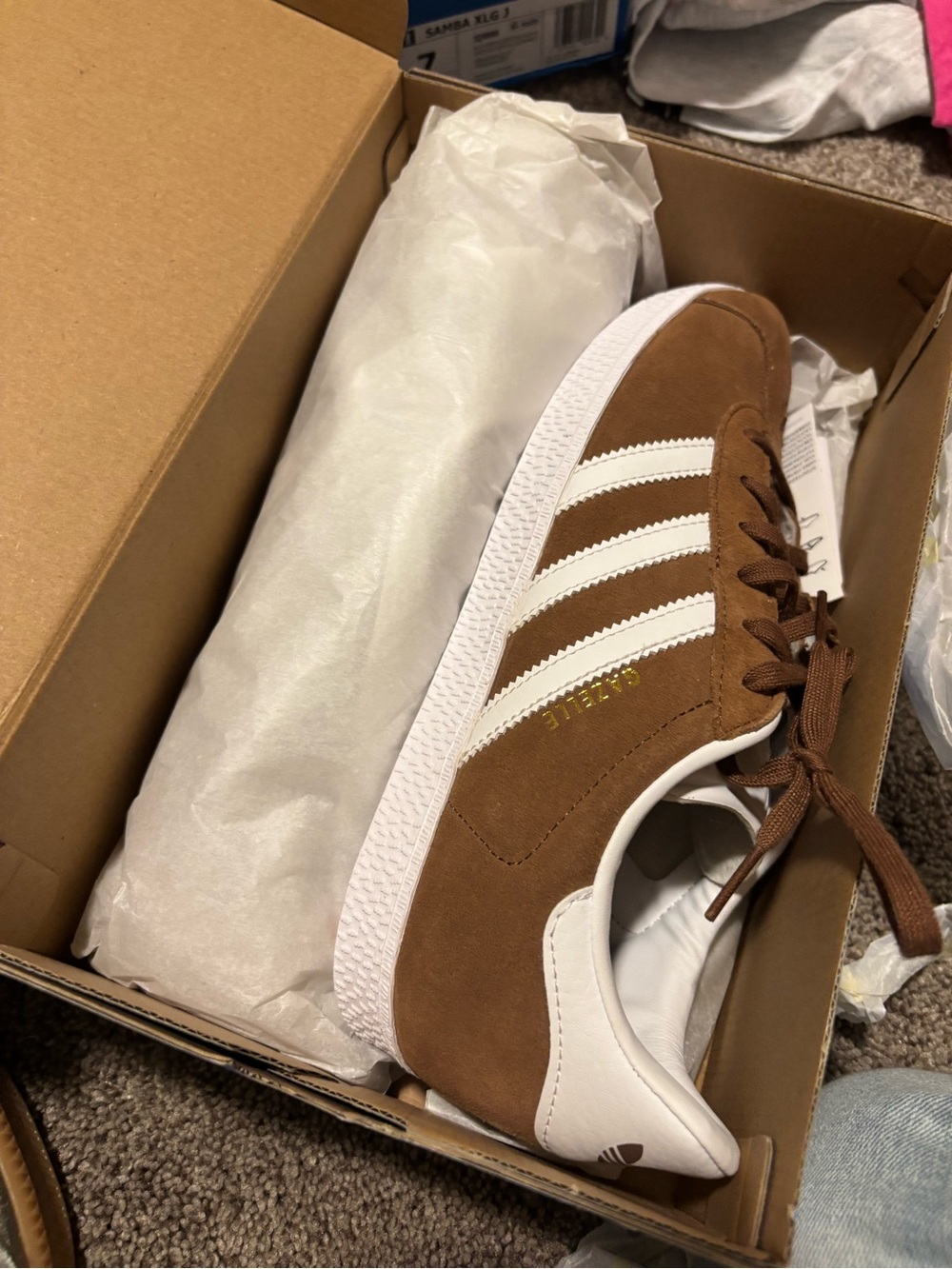 adidas Men’s Gazelle Sneakers - Brown & White
